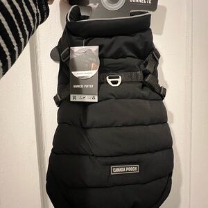 Canada Pooch Black Harness Puffer